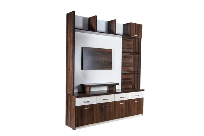 VIVDeal Oak Textured Dark & White Unit for TV
